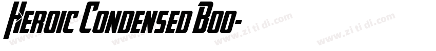 Heroic Condensed Boo字体转换